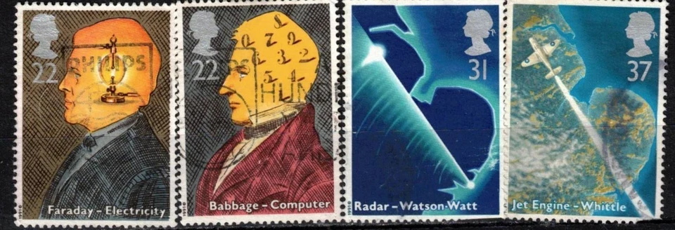 GREAT BRITAIN 1991 SCIENTIFIC ACHIEVEMENTS USED - image 1 of 1