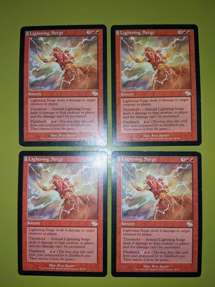 Lightning Surge x4 Judgment 4x Playset Magic the Gathering MTG - Image 1 of 1