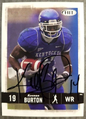 Keenan Burton St. Louis Rams 2008 Sage #19 Autographed Football Card - Image 1 of 2