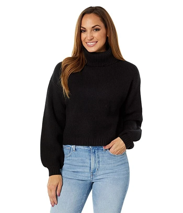 RVCA Women's Even Fitted Sweater - Long Sleeve Ribbed Pullover With Engineered Stripe - View #7