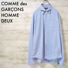 Comme Des Garcons HOMME DEUX 10AW Collar Switching Stripe Shirt-M