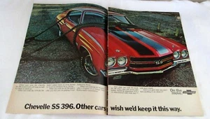 Pubblicità colore originale Chevy Chevelle SS 396 1970 "Altre Auto Desideri" - Foto 1 di 1