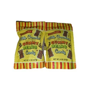 PACK 2 NUEVOS Osos de Goma Cubiertos de Chocolate con Leche Trader Joe's - Imagen 1 de 2