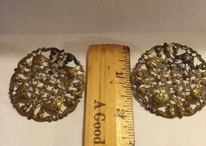 1980s Vintage Copper Earrings - pierced - Picture 1 of 1