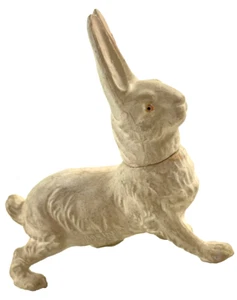 Conteneur à bonbons biscuits porcelaine lapin lapin vintage allemand - Photo 1/16