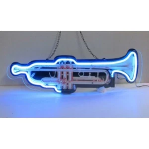 Trumpet Shaped Neon Sign - Picture 1 of 1