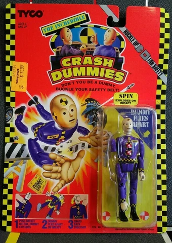 Vintage Tyco Incredible Crash Dummies 1991 Spin  MOC  NM! Cover