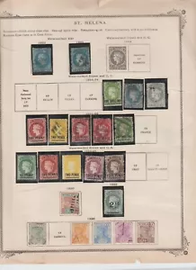 St. Helena Sammlung aus kaputtem Album - Bild 1 von 2