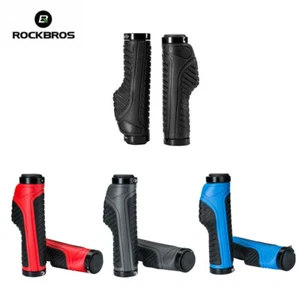 ROCKBROS Bicycle Rubber Handlebar Grips Double Lock-on Fixed Gear Grips - Picture 1 of 18