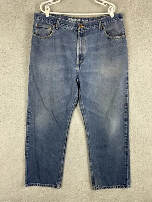 Pantalones de mezclilla azules rectos relajados Outdoor Life para hombre talla 40x30 real 38x28 Foto 1 de 4