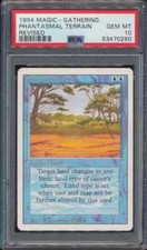 1994 MTG Magic The Gathering Revised Phantasmal Terrain PSA 10 GEM MINT