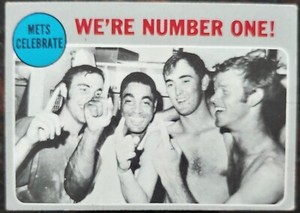 1970 New York Mets World Series Topps Trading Card #198 Seaver Agee Ryan McGraw