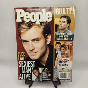 People Weekly Sexiest Man Alive Jude Law 2004 Double Issue Usher Depp Pitt - Imagen 1 de 9