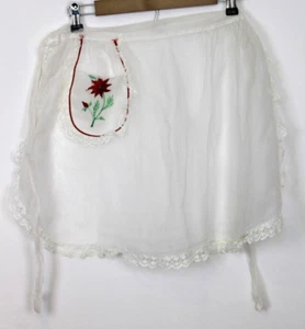 Vintage Taillenschürze Damen Blumenmuster - Bild 1 von 3