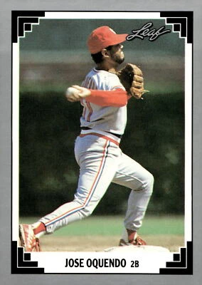 1991 Leaf #58 Jose Oquendo - Image 1 of 2