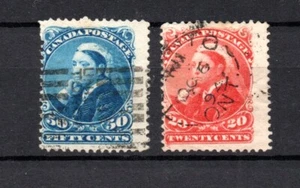 Canadá 1893 antiguo conjunto de estampillas Victoria (Michel 36/37) bonito usado - Imagen 1 de 2