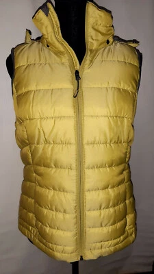 Women's Quilted Vest Jacket Yellow and Lavander  Tangerine Brand  Size M - Image 1 of 4
