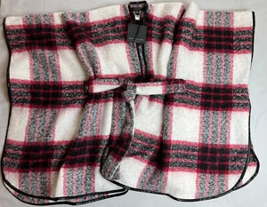 Marc New York Women’s Poncho Plaid One Size - Picture 1 of 8