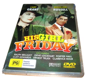His Girl Friday - Cary Grant - New Sealed DVD - Region 4 - Picture 1 of 1