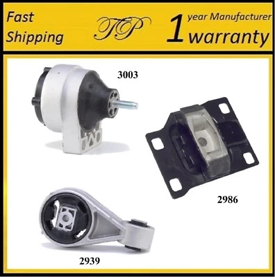 3 PCS MOTOR & TRANS MOUNT FOR 2000-2003 Ford Focus 2.0L DOHC - Image 1 of 4