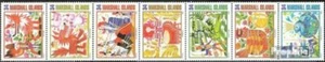Marshall-islas 1449-1455 (completa edición) Siebenerstreifen matasellado 2001 Cu - Imagen 1 de 1