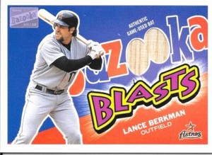 2003 TOPPS BAZOOKA BLASTS RELIC LANCE BERKMAN