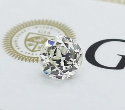 Сертифицированный ГИА лазерный бриллиант 0,62 карата I/SI2 старой европейской огранки россыпью - Изображение 1 из 4