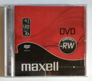 Dvd Maxell -Rw Rewritable 4.7 Gb Riscrivibile Vergine New Sealed Sigillato Nuovo - Picture 1 of 2