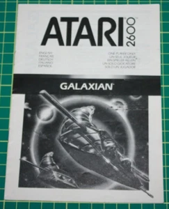 Atari 2600 Game Manual: Galaxian 5 Language/Black and White - Picture 1 of 2