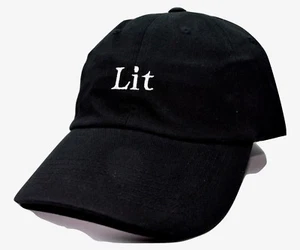 KB Ethos Lit Logo Adjustable Black Cotton Novelty Cap Dad Hat - Picture 1 of 6