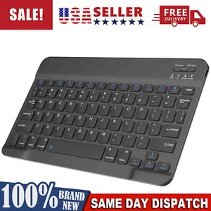Universal Bluetooth 3.0 Slim Keyboard for Android Windows iOS Tablet PC Laptop - Picture 1 of 13