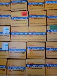 Kodak Ektachrome 160 Sound Super 8 mm Color Movie Film Type A 65 Boxes Left Each - Picture 1 of 13