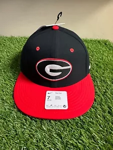 Nike UGA Dawgs Georgia Bulldogs Baseball Team ausgestellt nicht verstellbar Kappe Mütze 7 5/8 schwarz - Bild 1 von 8