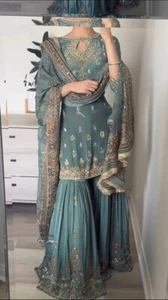 Pakistani Dress Salwar Kameez Ready To Wear Suits Indian Wedding Party Bollywood - Picture 1 of 9