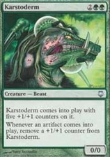 MTG magic cards 2x x2 Light Play, English Karstoderm Darksteel