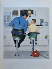Norman Rockwell 1977 Vintage "The Runaway" Mini Poster Color Art Lithograph
