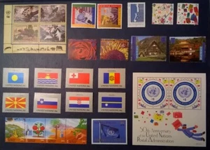 UN NY 2001 United Nations Scott 789-816 Complete Year Set With FLAGS MNH - Picture 1 of 2