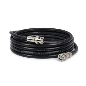 BNC Cable Black RG6 HD-SDI and SDI Cable with two male BNC Connections - 75 O... - Picture 1 of 9