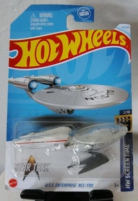 2024 Hot Wheels STAR TREK U.S.S. Enterprise NCC-1701 #4/250 HW Screen Time 2/10  - Image 1 of 4