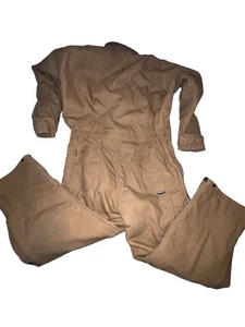 Combinaison Berne Heritage homme L courte marron canard toile combinaison de neige bavoirs isolés - Photo 1/5