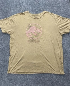 Jurassic Park Universal Studios Herren Größe 2XL T-Shirt Braun Beige Dinosaurier Film - Bild 1 von 12