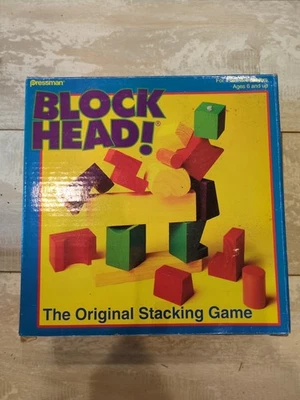 SEALED Vintage 1996 Blockhead Balancing Skill Game by Pressman NEW! - Image 1 of 2