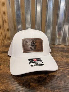 Custom Leather Patch Hat White - Bild 1 von 6