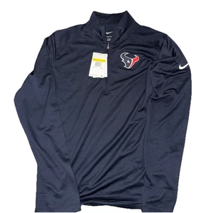 Nike Dri Fit Houston Texans Quarter Zip Pullover Size Small - Picture 1 of 2
