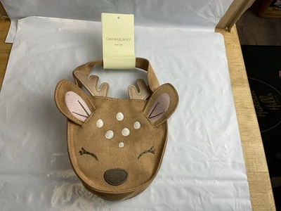 Cynthia Rowley Nueva York Niños Ciervo Bolso de Mano Imitación Gamuza Cartera Bolso de Navidad  Foto 1 de 4