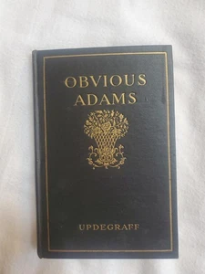 OBVIOUS ADAMS: SUCCESSFUL BUSINESS MAN by ROBERT UPDEGRAFF HC 1924 - Picture 1 of 7