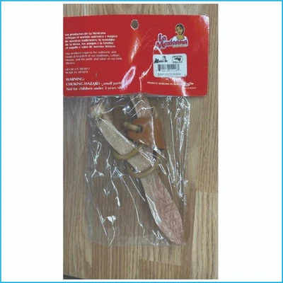 Деревянная детская погремушка ручной работы традиционная игрушка «La Mexicana» — безопасная из натурального дерева - Изображение 1 из 4