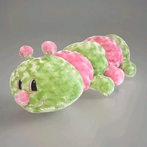 Dan Dee Plush Caterpillar 30" Large Stuffed Animal Pillow Pink Green - Picture 1 of 24
