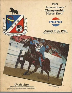 Official Program 1983 Championship Horse Show August 9-13, 1983 Murfreesboro TN - Picture 1 of 1