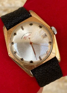 VINTAGE WEST END WATCH CO SOWAR WHITE DIAL GOLD FILLED 30M SWISS MANUAL 1960'S - Picture 1 of 24